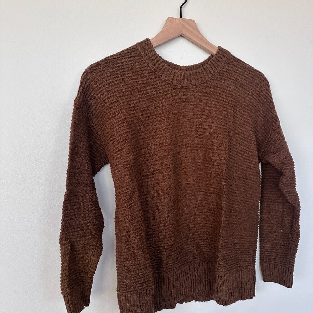 Madewell Button-Back Brown Sweater Size XXS - Picture 6 of 6